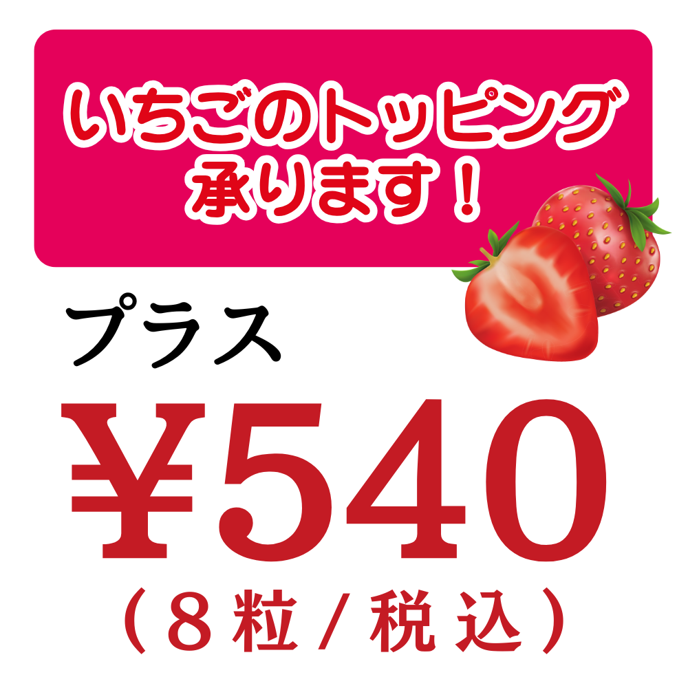 いちごトッピング-チョコ生デコレーションケーキ
